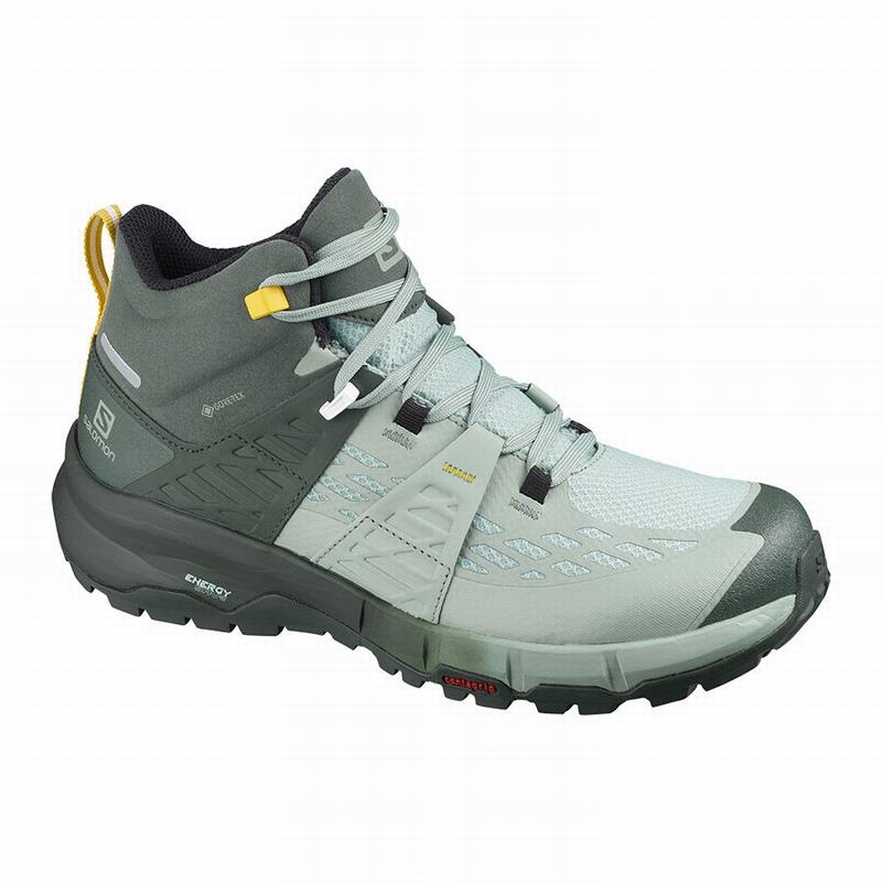 Buty Trekkingowe Damskie Salomon ODYSSEY MID GTX W - Zielone - Polska (507-XFDUKL)